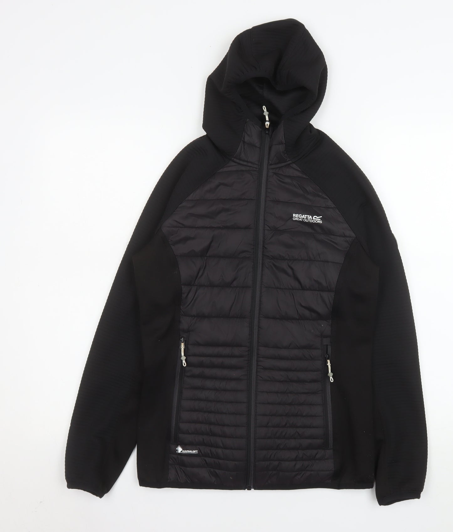 Regatta Great Outdoors Women's Black Hooded Puffer Jacket Size 8