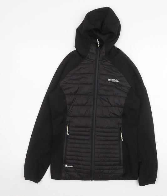Regatta Great Outdoors Women's Black Hooded Puffer Jacket Size 8