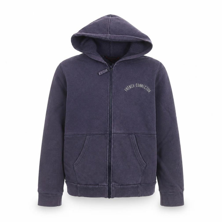 French Connection Girls Purple Hooded Full Zip Fleece Jacket Age 12