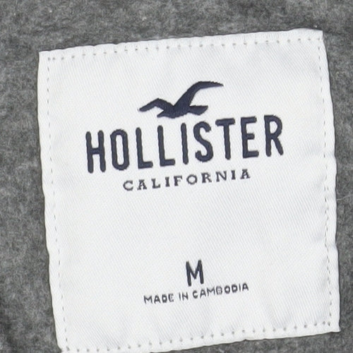 Hollister Women Grey Full Zip Hoodie Jacket M