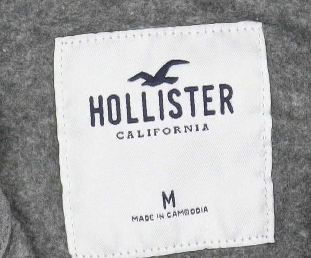Hollister Women Grey Full Zip Hoodie Jacket M