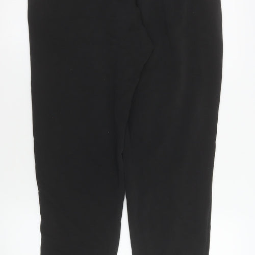 Puma Men's Black Fleece Jogger Trousers Size L Regular Fit Activewear