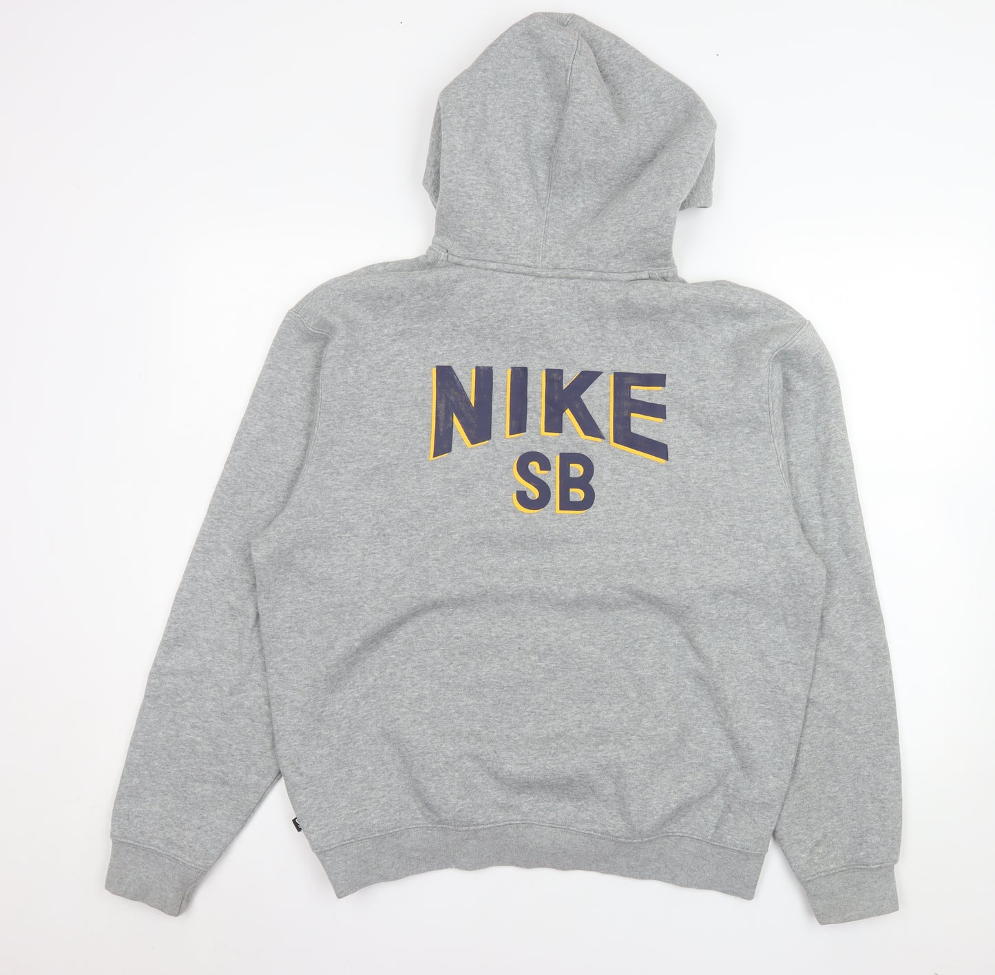 Nike SB Men’s Grey Pullover Hoodie S Regular Fit Logo Fleece