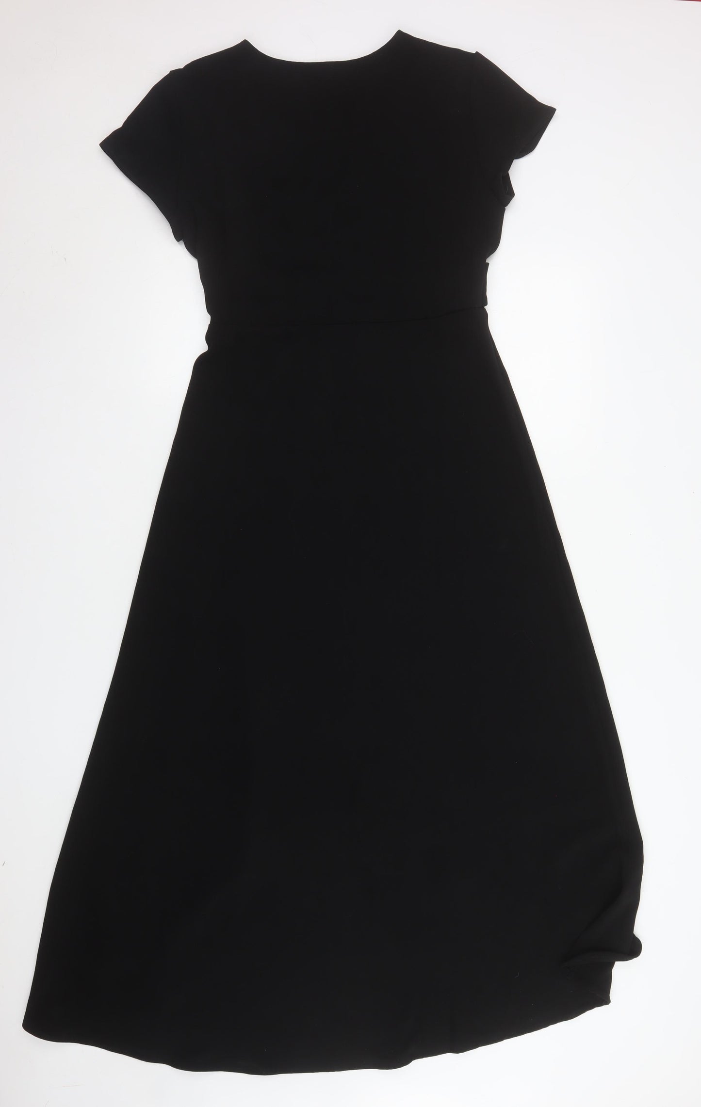 Concert Wardrobe Women's Black Midi Wrap Dress Size M