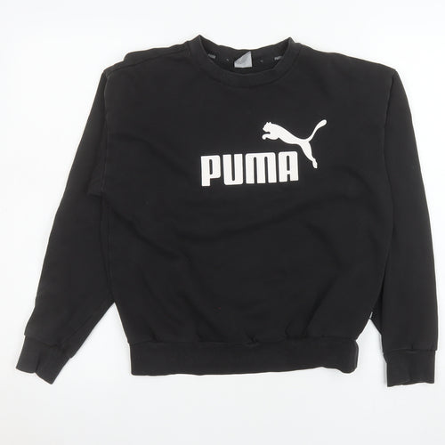 Puma Women's Black XS Crew Neck Pullover Sweatshirt