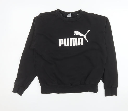 Puma Women's Black XS Crew Neck Pullover Sweatshirt