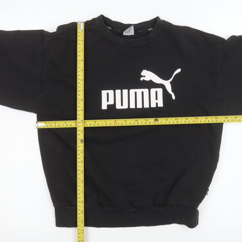 Puma Women's Black XS Crew Neck Pullover Sweatshirt