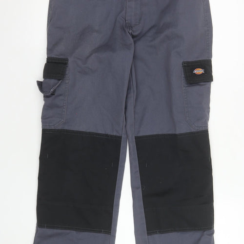 Dickies Girls Grey Cargo Trousers 2-3 Years Durable Twill Workwear Pants