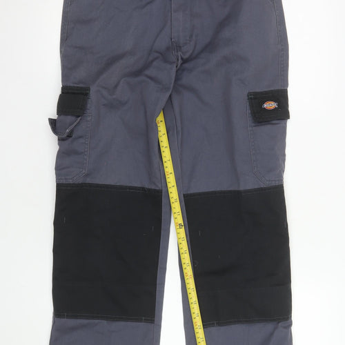 Dickies Girls Grey Cargo Trousers 2-3 Years Durable Twill Workwear Pants