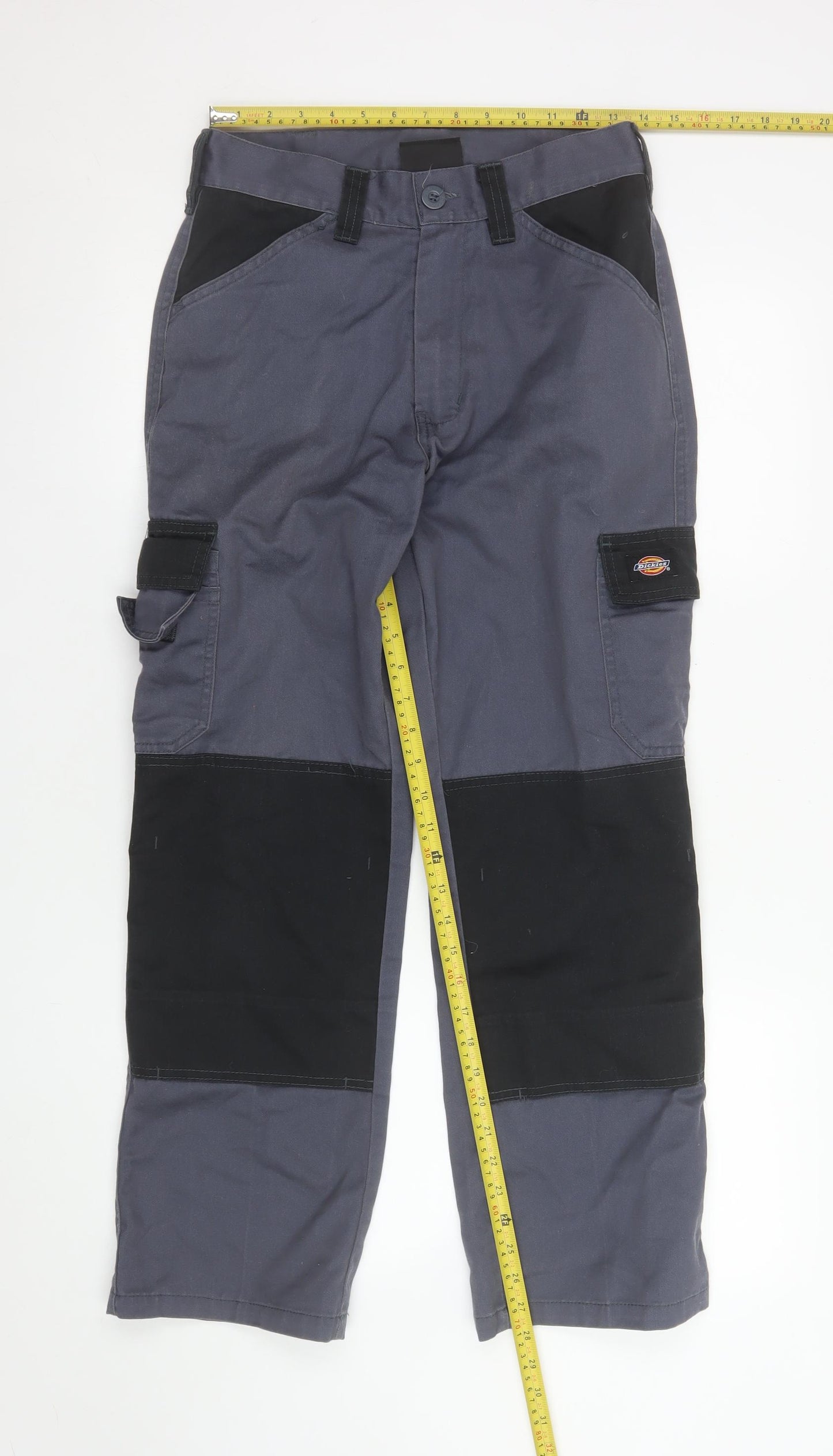 Dickies Girls Grey Cargo Trousers 2-3 Years Durable Twill Workwear Pants