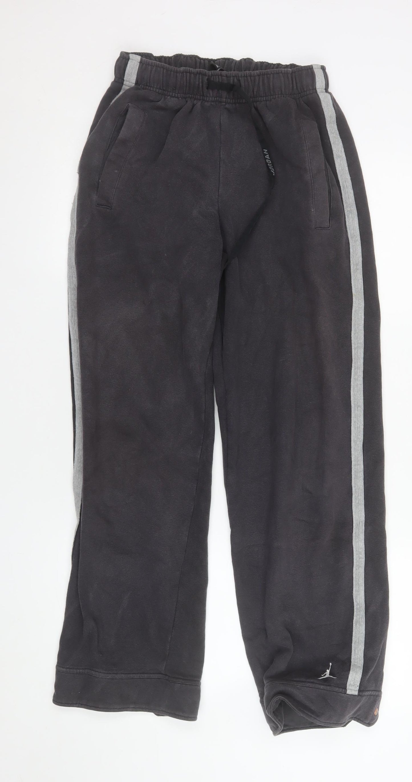 Jordan Men's Black M Track Pants with Side Stripes