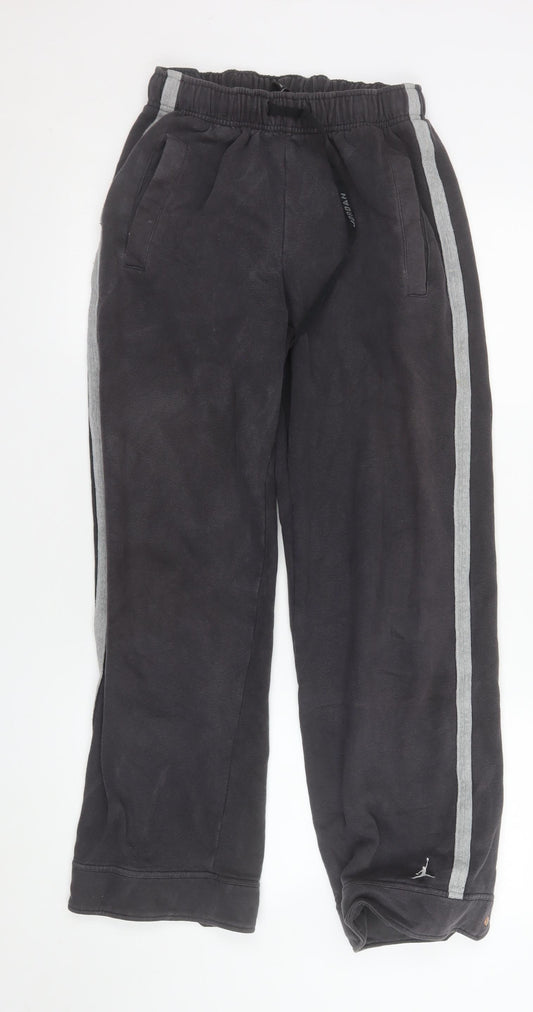 Jordan Men's Black M Track Pants with Side Stripes