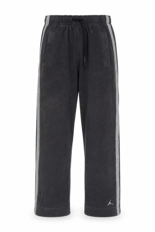 Front view of Jordan Men's Black M Track Pants with Side Stripes