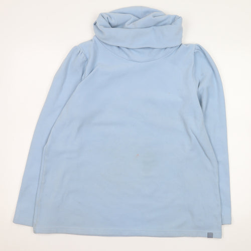 Regatta Women's Light Blue Fleece Pullover UK 16 Cowl Neck Sweatshirt