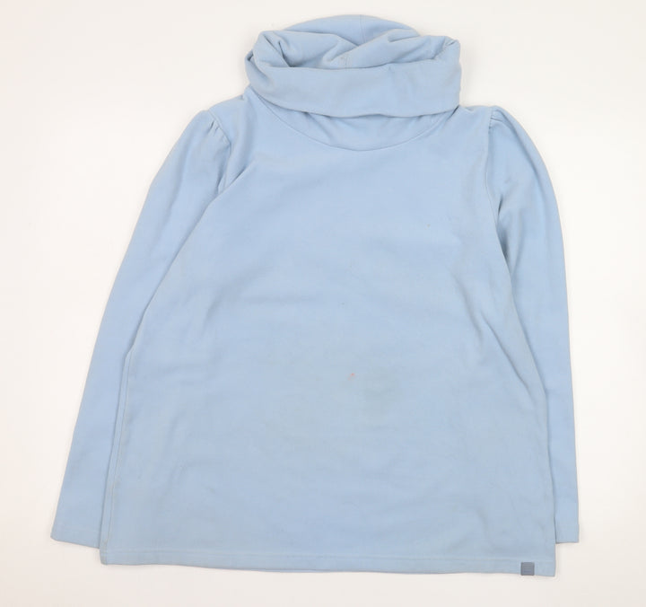 Regatta Women's Light Blue Fleece Pullover UK 16 Cowl Neck Sweatshirt