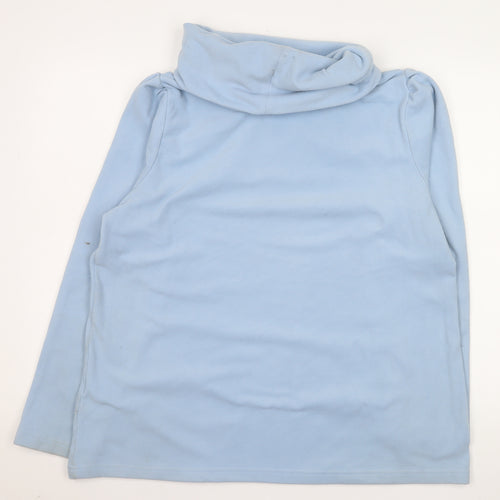 Regatta Women's Light Blue Fleece Pullover UK 16 Cowl Neck Sweatshirt