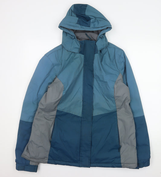 Mountain Warehouse Women's Blue Ski Jacket Size 18 Water Resistant