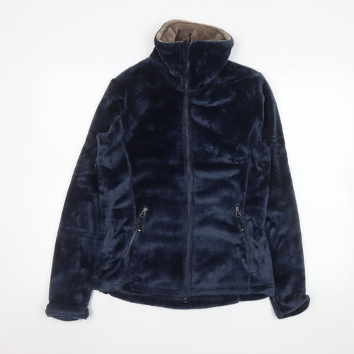 HKM Sports Women's Blue Fleece Lined Zip Jacket Size S