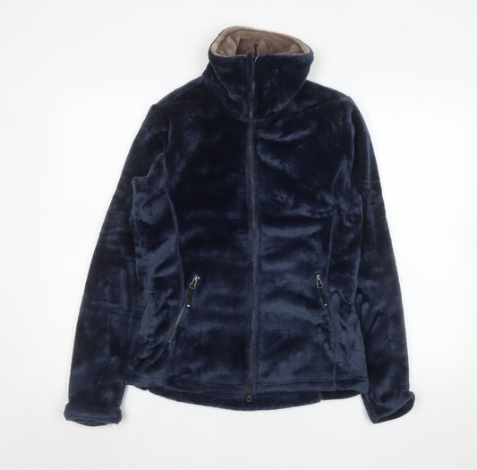 HKM Sports Women's Blue Fleece Lined Zip Jacket Size S