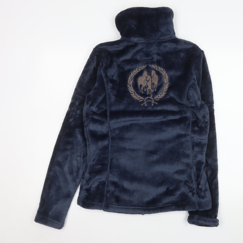 HKM Sports Women's Blue Fleece Lined Zip Jacket Size S