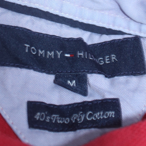 Tommy Hilfiger Men's Red Cotton Short Sleeve Polo Shirt M