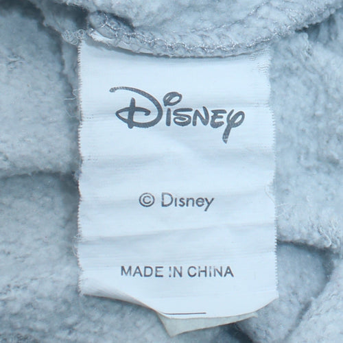 Disney Women Grey Sweatshirt XS Classic Crew Neck Lilo & Stitch Print