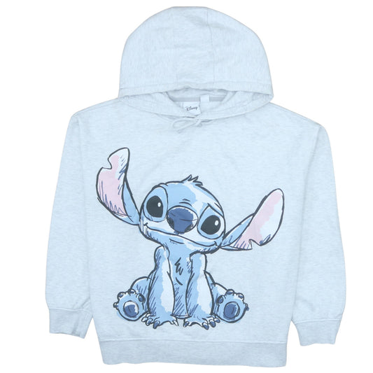 Disney Women’s Grey Stitch Hoodie XL Graphic Pullover Sweatshirt