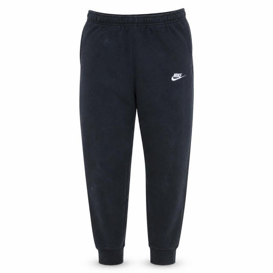 Front view of Nike Men's Black Fleece Sweatpants, size S, Regular Fit