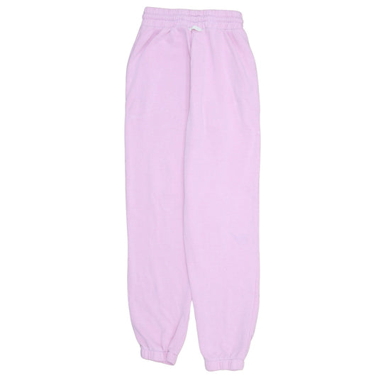 Adidas Women Pink Size 8 Jogger Sweatpants Elastic Waist Cotton Blend