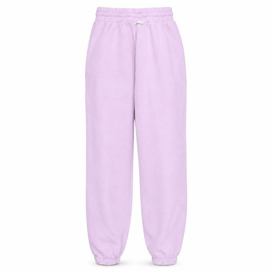 Front view of Adidas Women Pink, size 8, Jogger Sweatpants Elastic Waist Cotton Blend