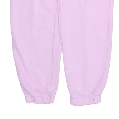 Adidas Women Pink Size 8 Jogger Sweatpants Elastic Waist Cotton Blend