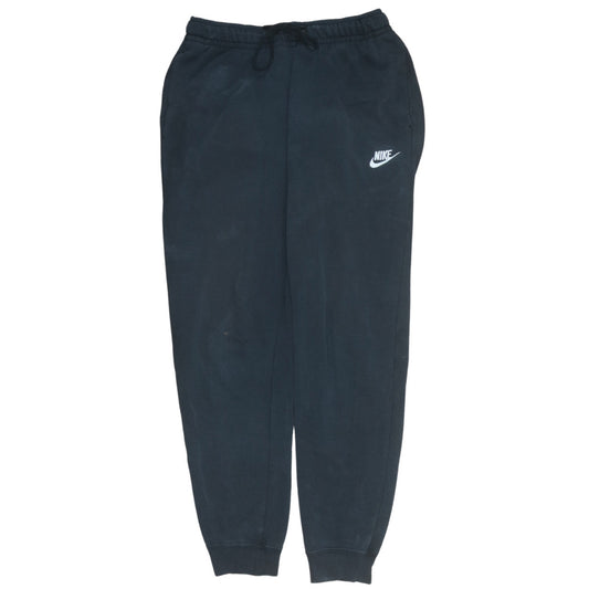 Nike Women's Black Fleece Sweatpants Small with Drawstring Comfort Fit