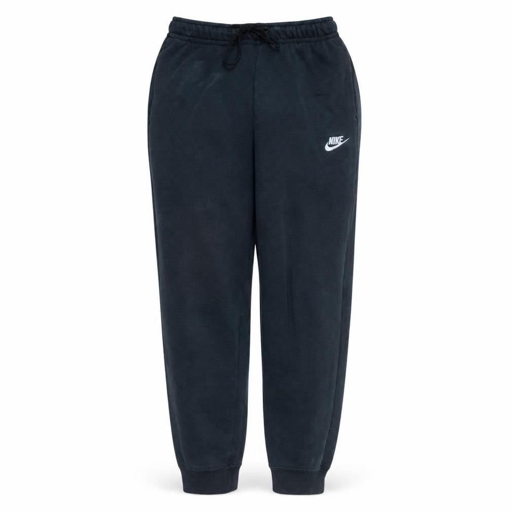 Front view of Nike Women's Black Fleece Sweatpants Small with Drawstring Comfort Fit