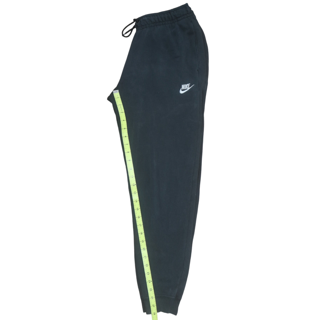 Nike Women's Black Fleece Sweatpants Small with Drawstring Comfort Fit