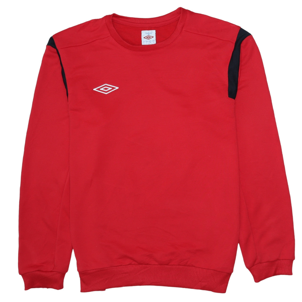 Umbro Men's Red Crew Neck Sweatshirt L Regular Fit Sportswear