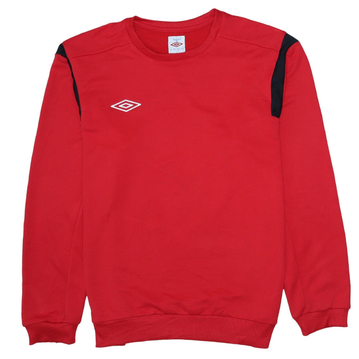 Umbro Men's Red Crew Neck Sweatshirt L Regular Fit Sportswear