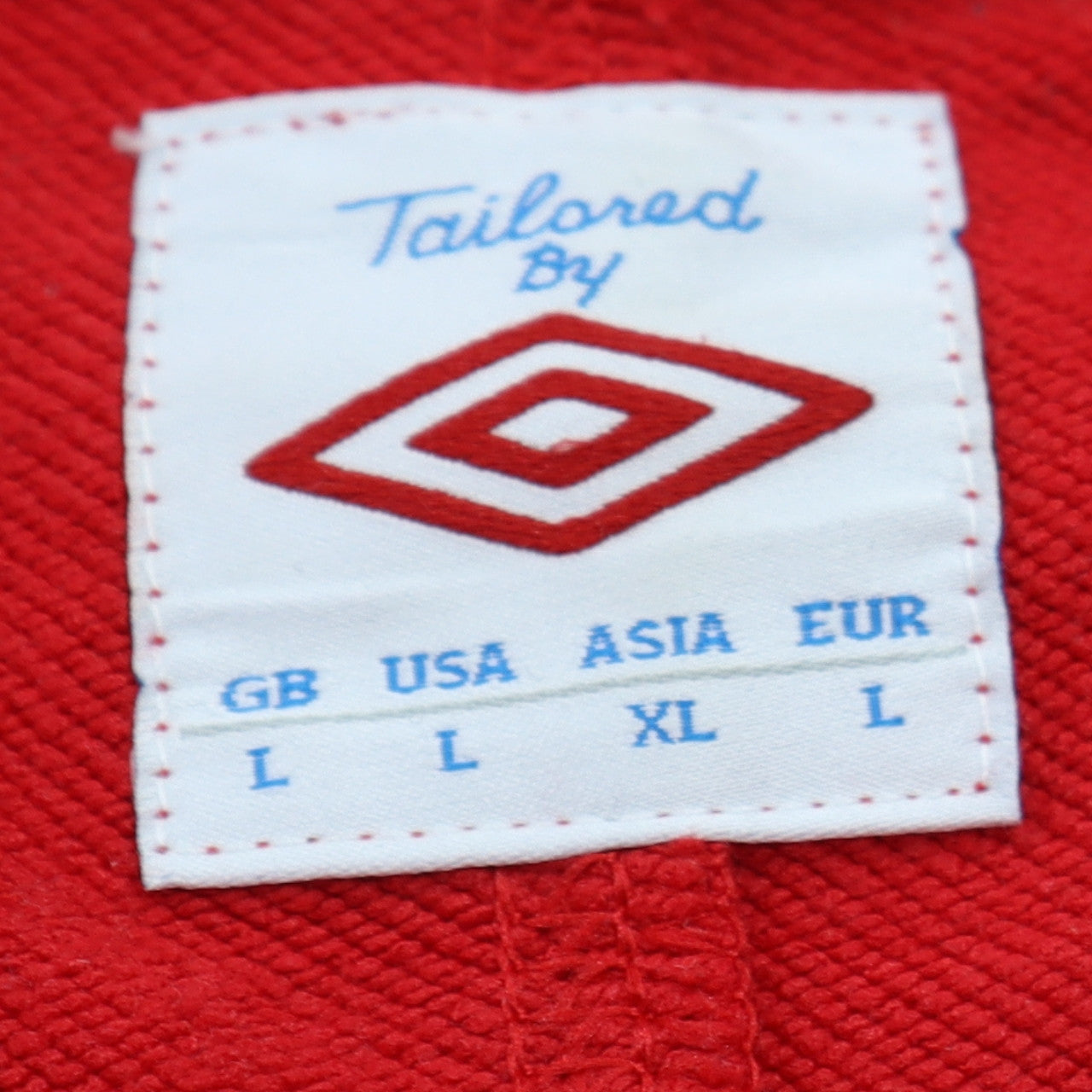 Umbro Men's Red Crew Neck Sweatshirt L Regular Fit Sportswear