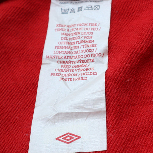 Umbro Men's Red Crew Neck Sweatshirt L Regular Fit Sportswear