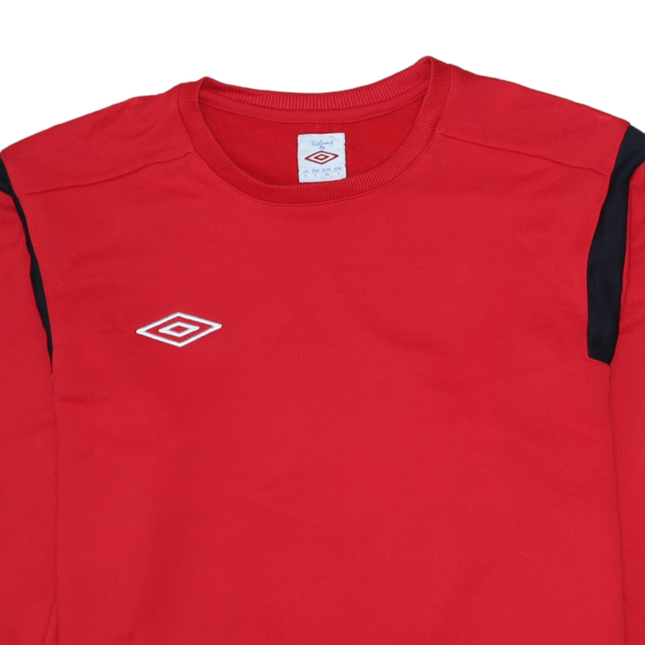 Umbro Men's Red Crew Neck Sweatshirt L Regular Fit Sportswear