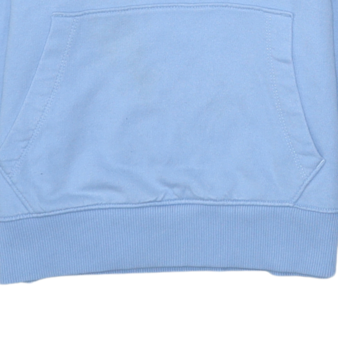 Tommy Hilfiger Boys Blue Pullover Hoodie Size 152 Cotton Logo Sweatshirt