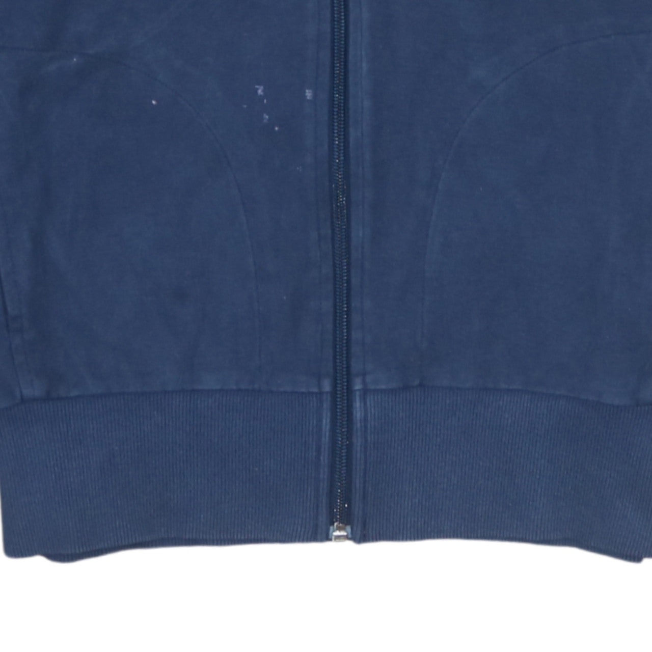 Nike Women's Blue Track Jacket M Full Zip Cotton Blend