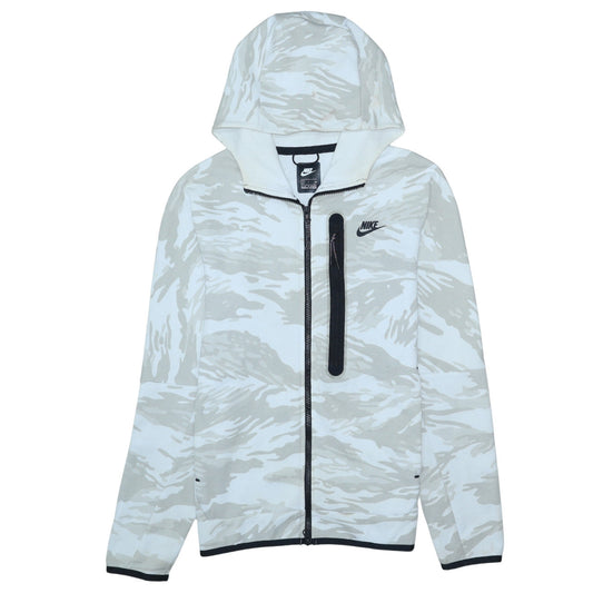 Nike Men’s Grey Camo Full Zip Hoodie Size S Sportswear