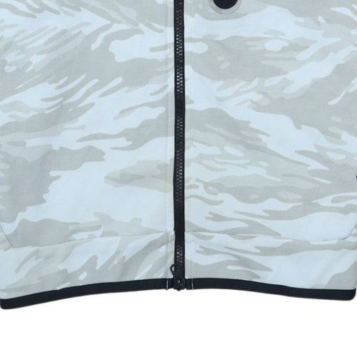 Nike Men’s Grey Camo Full Zip Hoodie Size S Sportswear