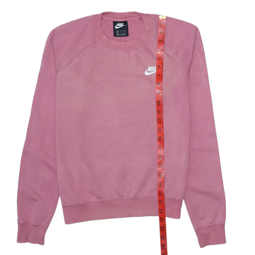 Nike Womens Pink Crew Neck Pullover Sweatshirt Small