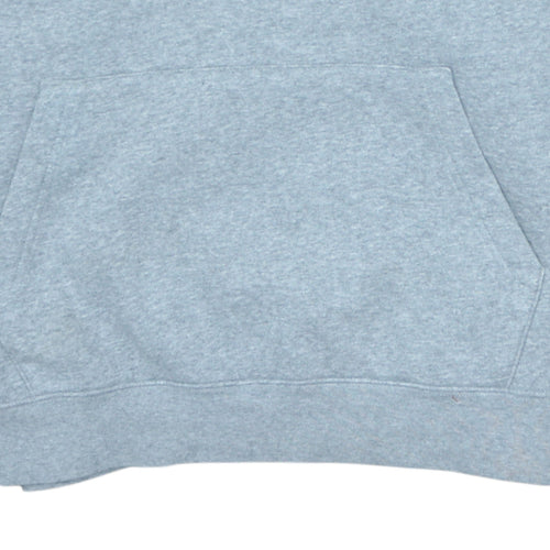 Nike Womens Grey Pullover Hoodie Large Cotton Blend Sportswear