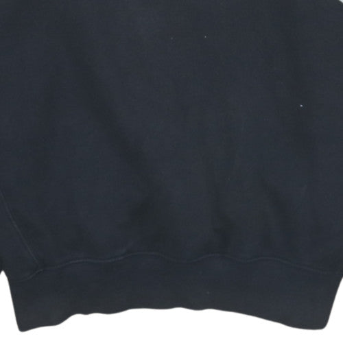 Puma Men's Black Pullover Hoodie Small Graphic Sports Fleece