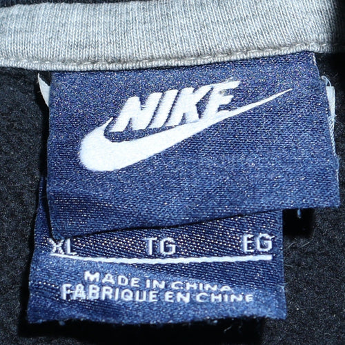 Nike Men's Black XL Pullover Hoodie Sweatshirt Fleece Logo