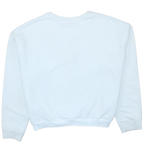 Levi's Women's White Logo Crew Neck Pullover Sweatshirt Size S