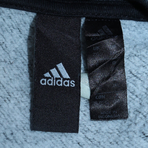 adidas Men's Grey Pullover Sweatshirt Size L Crew Neck Fleece