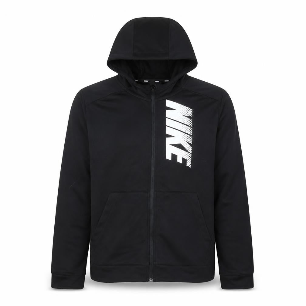 Nike Boys Black Full Zip Hoodie XL 158-170cm Dri-Fit Sportswear